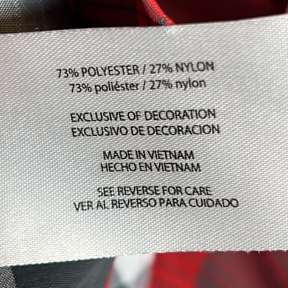 Orvis Red, Black White Plaid Button Down Short Sleeve Shirt for Men's - Picture 5 of 7